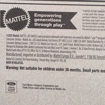 Hot Wheels Ford Mustang Dark Horse 1:64 Scale Die-Cast Car