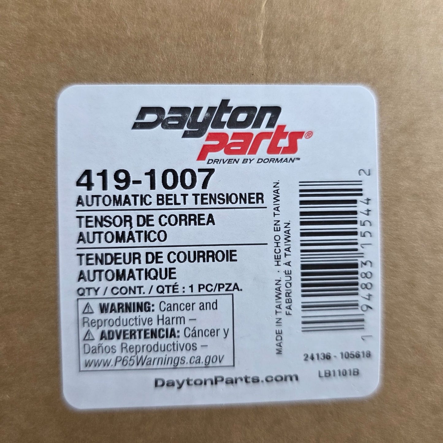 Dorman 419-1007 Accessory Drive Belt Tensioner Compatible With Select Volvo Models