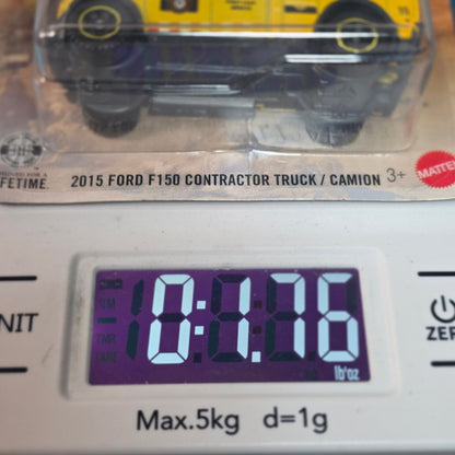 Matchbox 2015 Ford F-150 Contractor Truck Yellow #18/125 New MOC