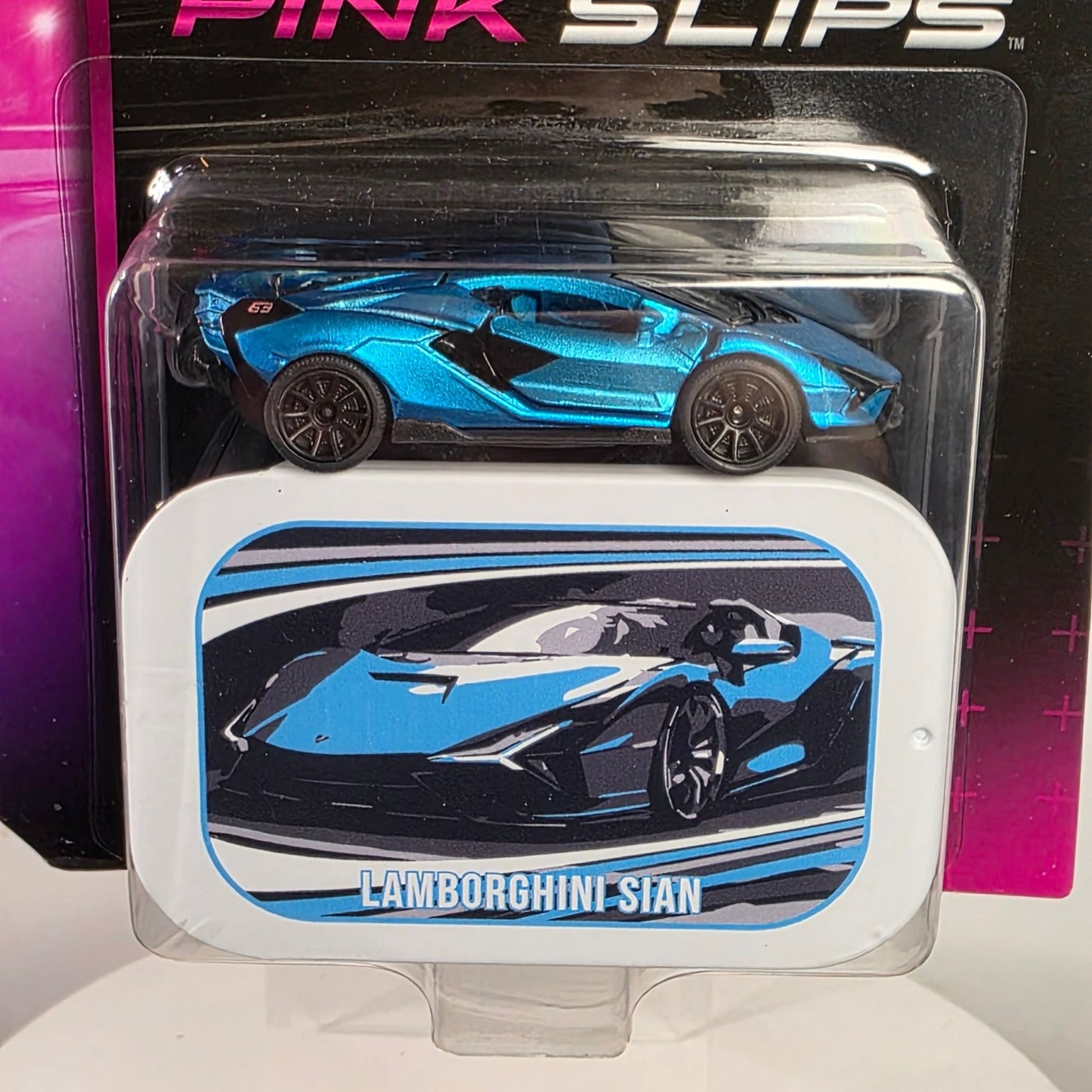 Lamborghini Sian Die-Cast Car & Tin Set Pink Slips Series 1:64 Scale For Ages 8+