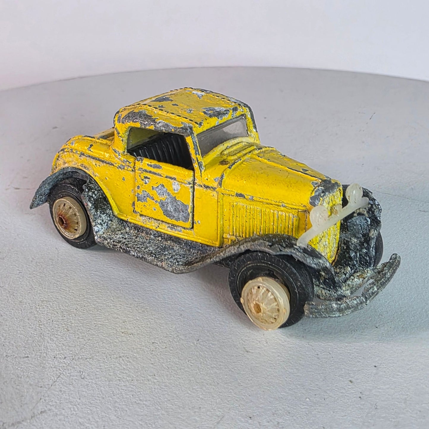 1984 Road Champs Yellow Ford Model A Diecast Custom Weathered