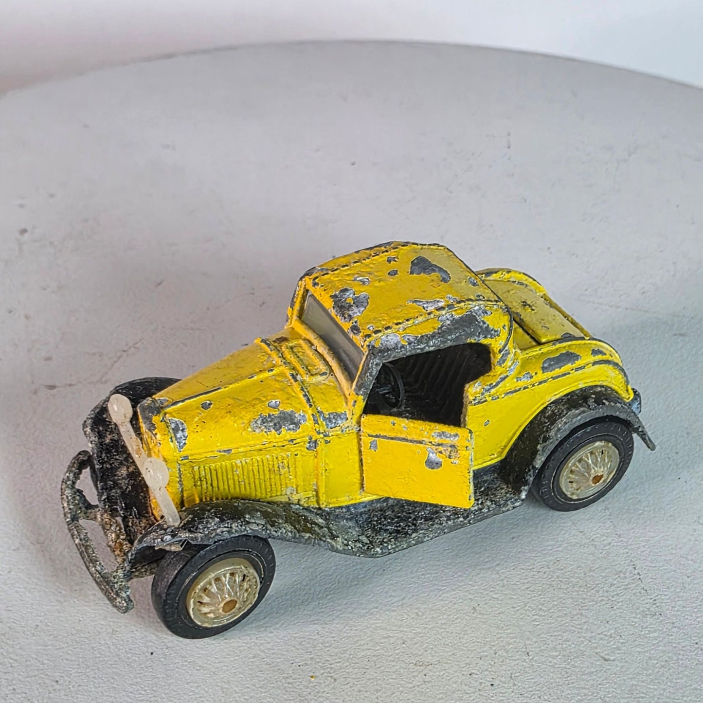 1984 Road Champs Yellow Ford Model A Diecast Custom Weathered