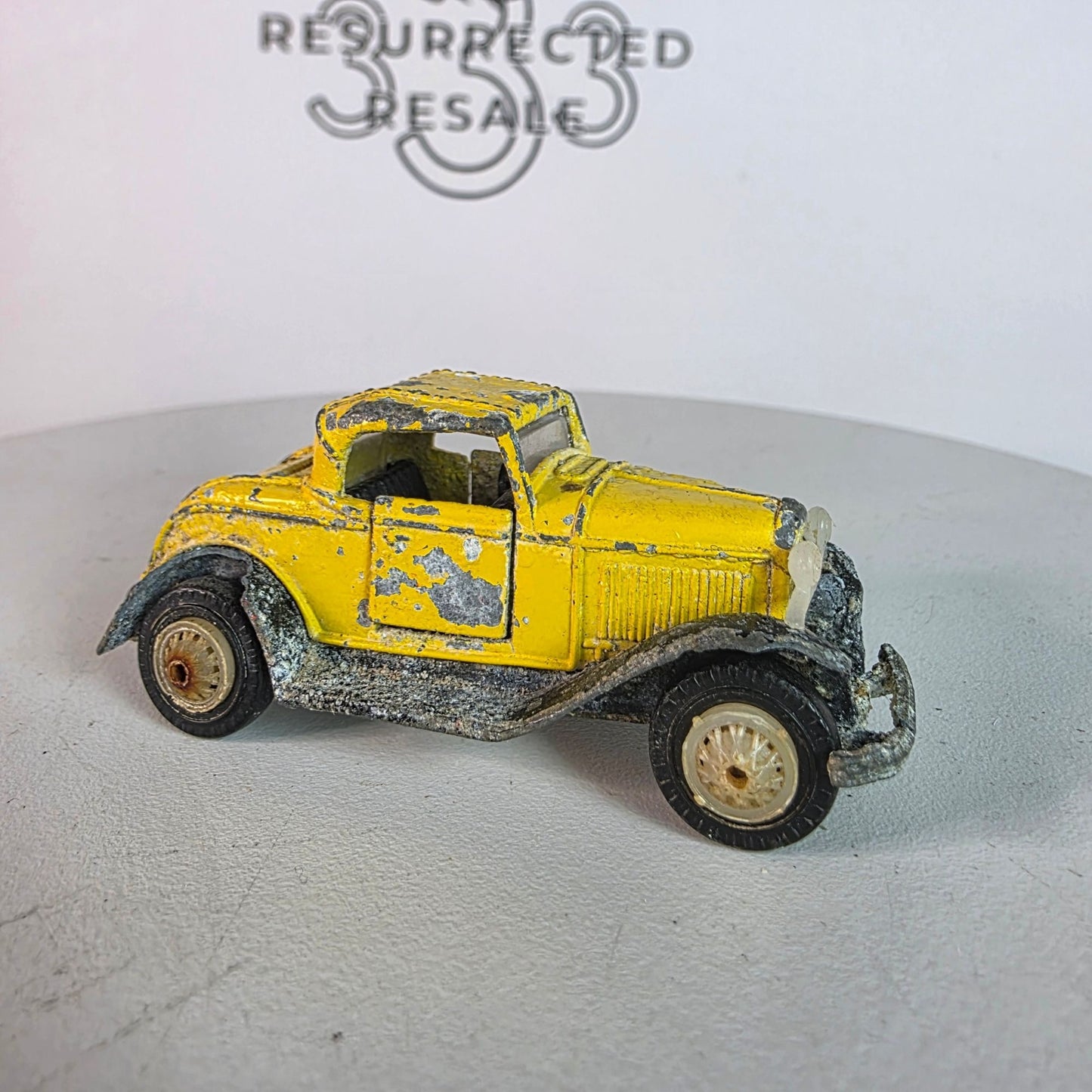 1984 Road Champs Yellow Ford Model A Diecast Custom Weathered