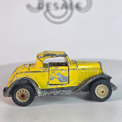 1984 Road Champs Yellow Ford Model A Diecast Custom Weathered