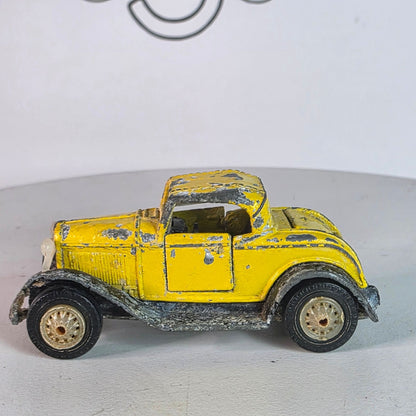 1984 Road Champs Yellow Ford Model A Diecast Custom Weathered