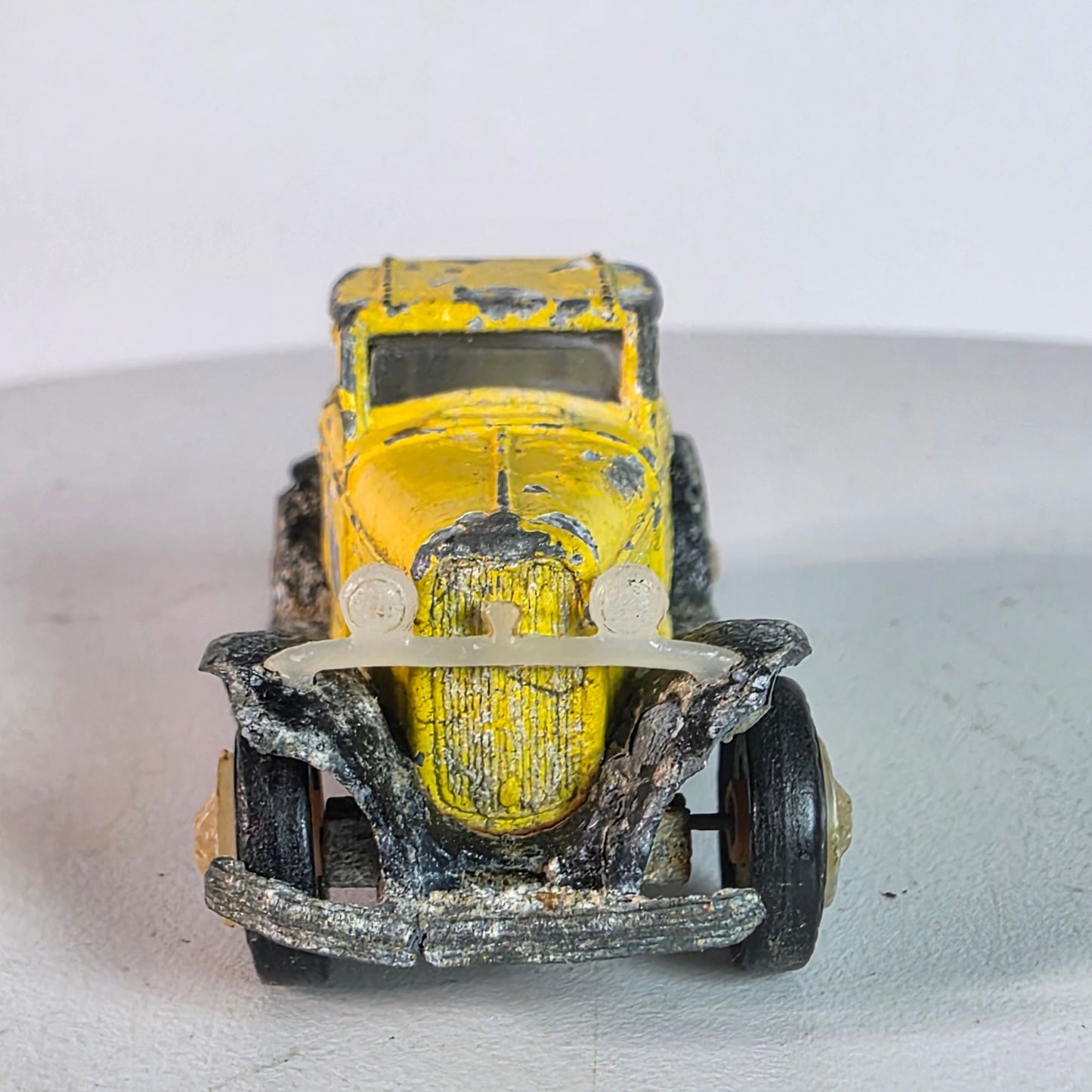 1984 Road Champs Yellow Ford Model A Diecast Custom Weathered