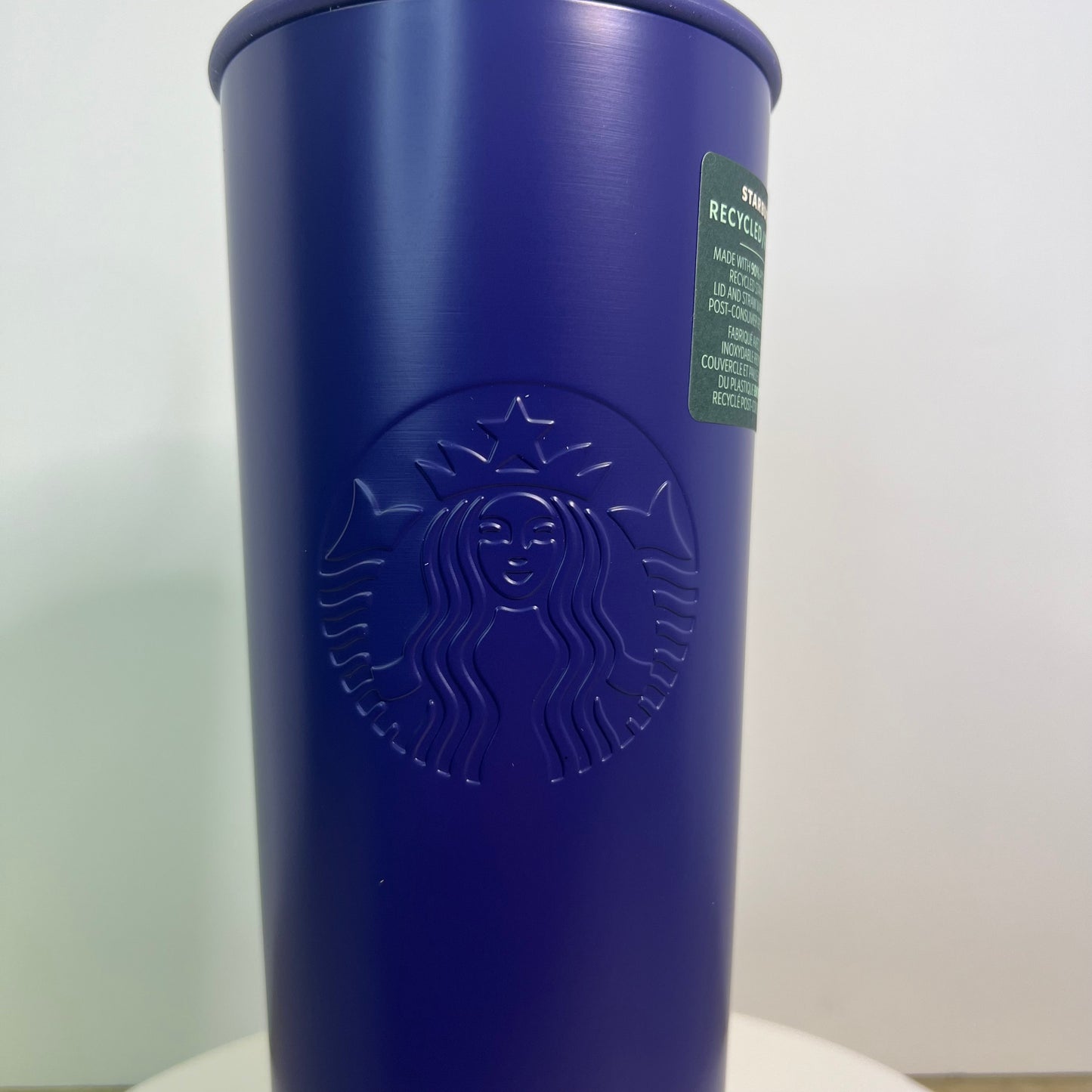 New Starbucks Purple Recycled Stainless-Steel Cold Cup – 24 fl oz #011161907