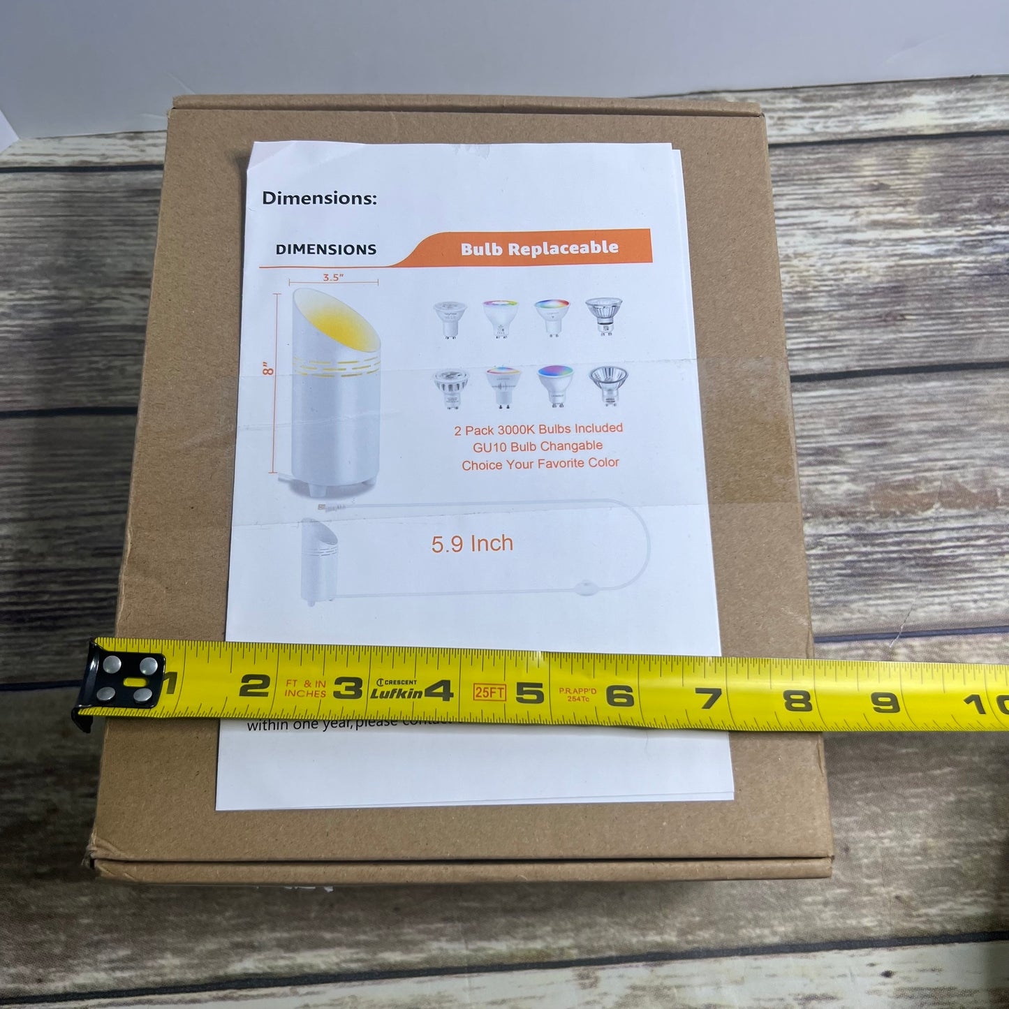 LINQELLY 2 Pack Floor Can Light Indoor  3000K Blubs Included