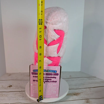 Mimicoco Cowgirl Boots Weighted Snug Bud Plush Pillow 2.6 Lbs Stress Support Pink