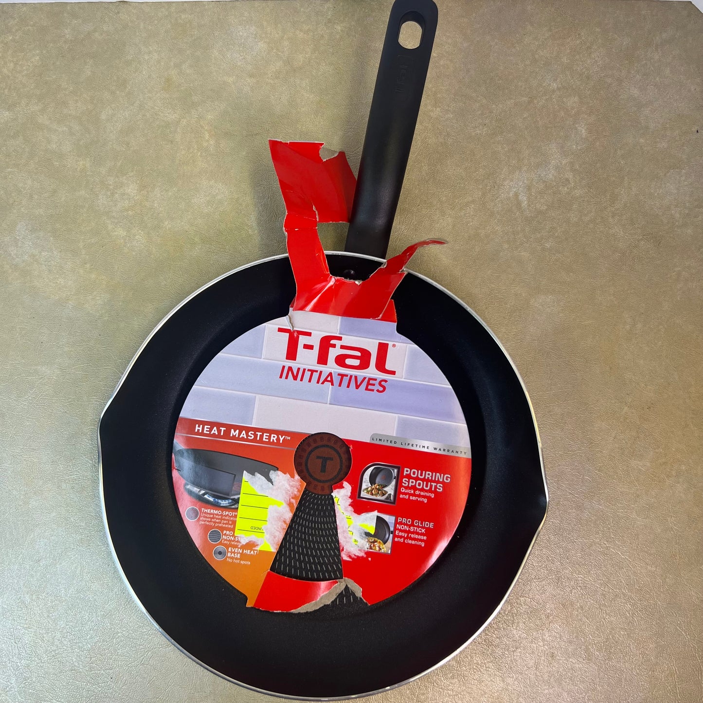 New T-fal Initiatives Heat Mastery Skillet Cooking Pan 12 inch
