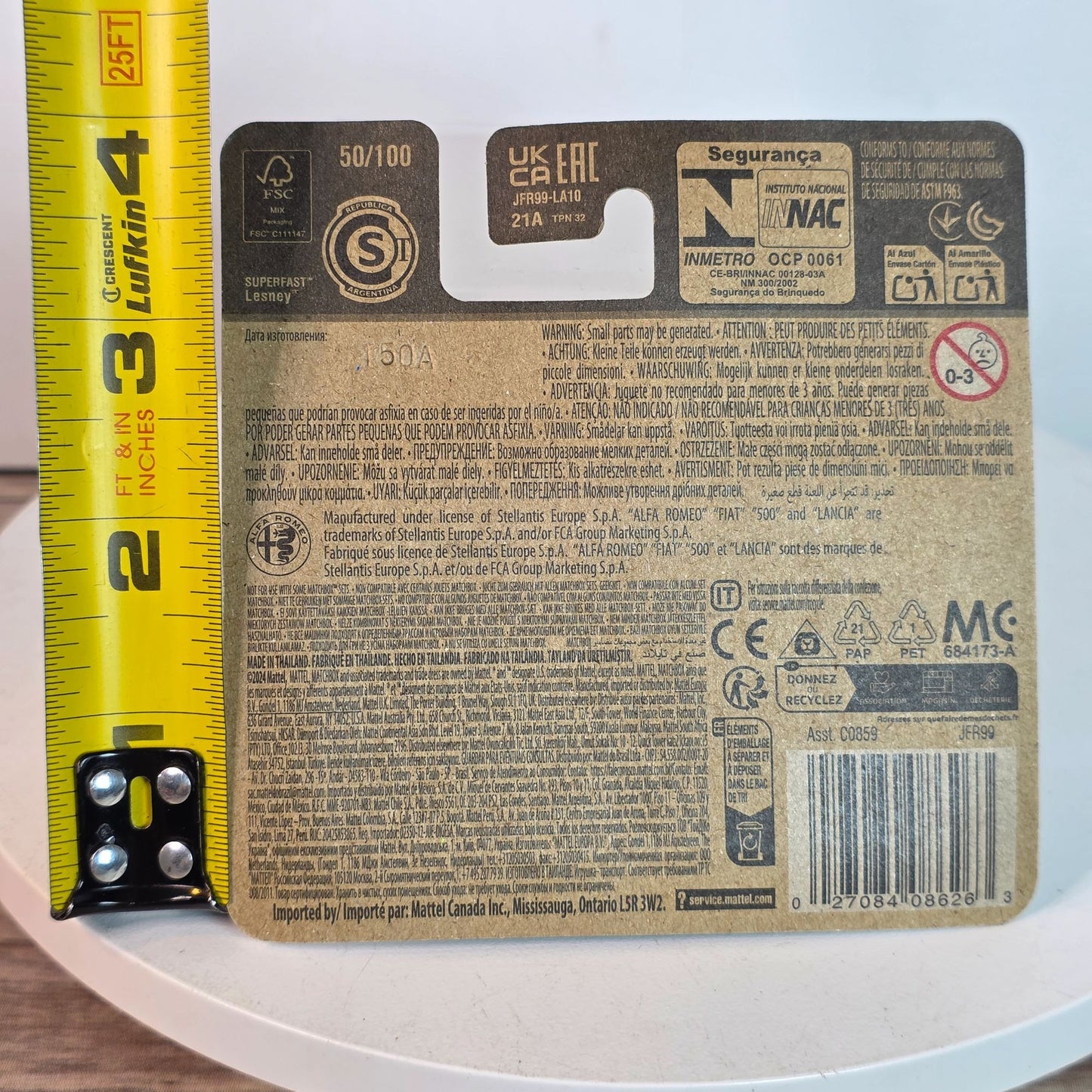 Matchbox 2023 Alfa Romeo Tonale Green Die-Cast Car Short Card