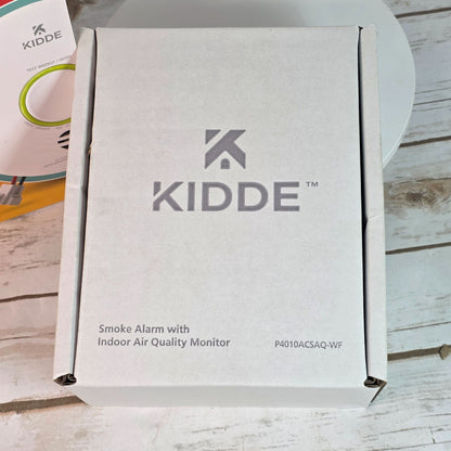 Kidde Smoke Alarm With Indoor Air Quality Monitor Wi-Fi Smart Alarm Mobile Alerts Alexa & Google Home Compatible 10-Year Battery