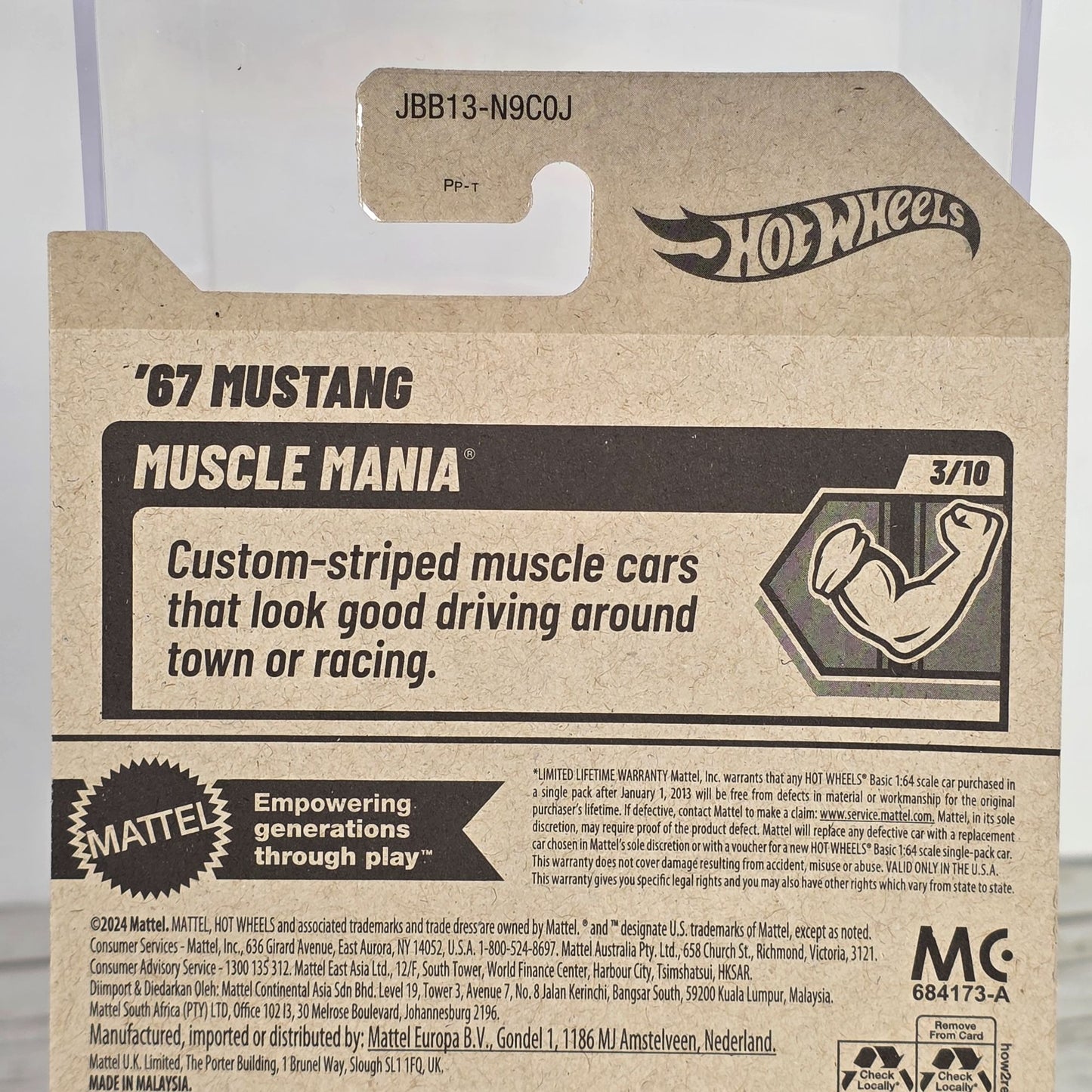 Hot Wheels ’67 Mustang Die-Cast Model Car 3+ Sealed Collectible 189/250 Limited Edition