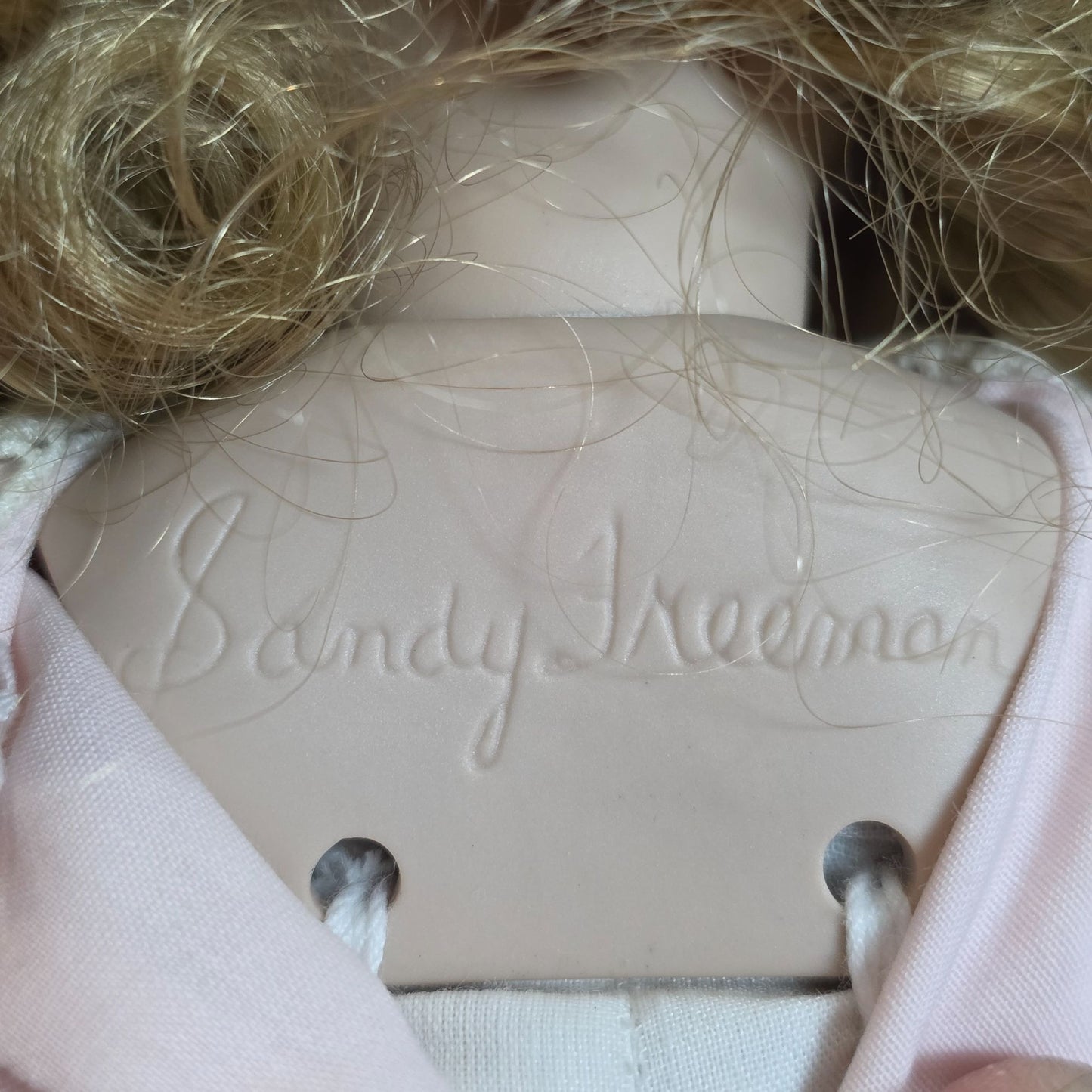 Melissa Victorian Vanity Porcelain Doll By Sandy Freeman With Stand & COA