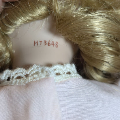 Melissa Victorian Vanity Porcelain Doll By Sandy Freeman With Stand & COA