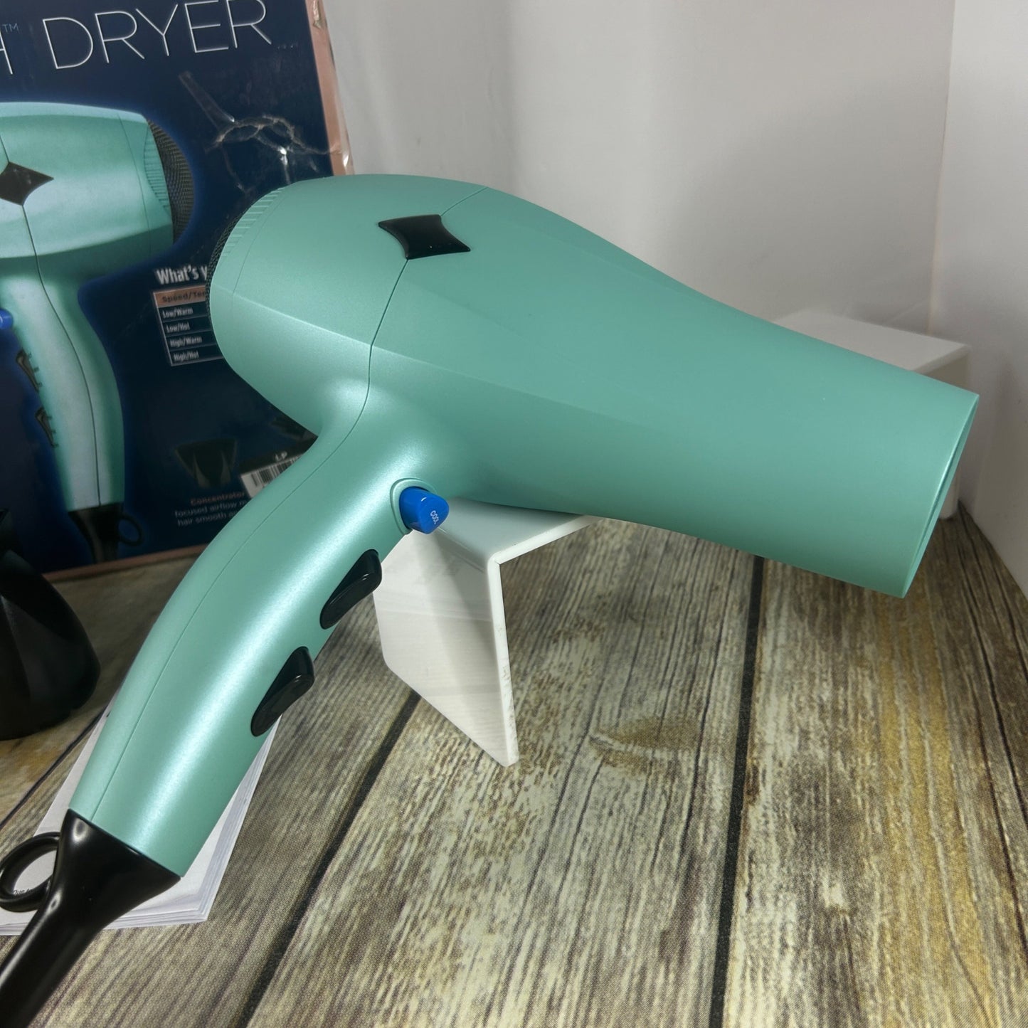 Conair Hair Dryer Velvet Touch 1875 Watts With Ionic & Tourmaline Ceramic Technology Includes Diffuser & Concentrator 3 Heat/2 Speed Setting