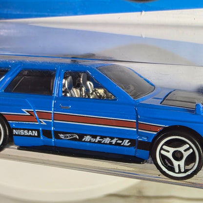 Hot Wheels HW J-Imports Nissan Maxima Drift Car 47/250 Limited Lifetime Warranty Die-Cast Blue & Red Details 3+