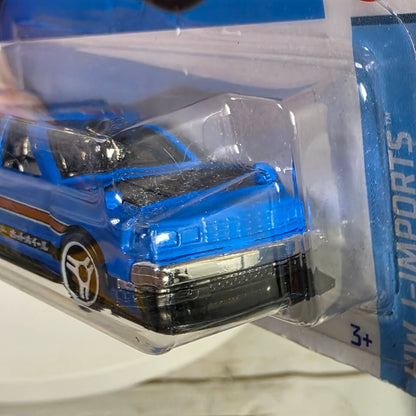 Hot Wheels HW J-Imports Nissan Maxima Drift Car 47/250 Limited Lifetime Warranty Die-Cast Blue & Red Details 3+