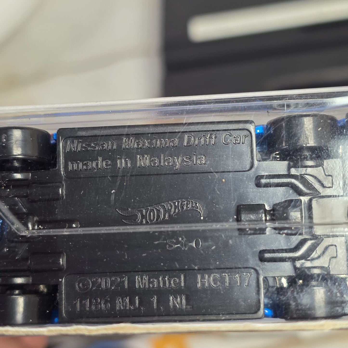 Hot Wheels HW J-Imports Nissan Maxima Drift Car 47/250 Limited Lifetime Warranty Die-Cast Blue & Red Details 3+