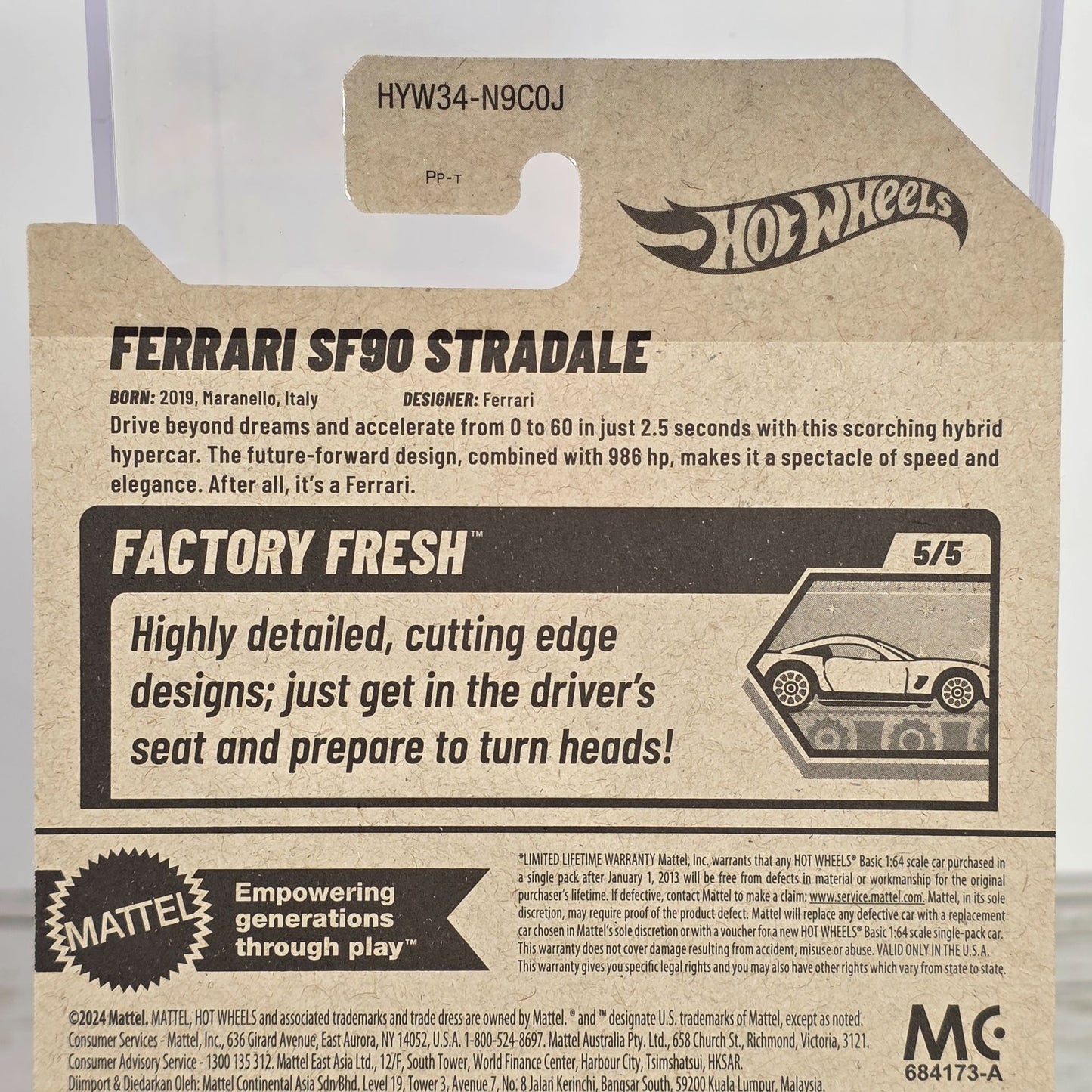 Hot Wheels Ferrari SF90 Stradale 2025 1:64 Factory Fresh New