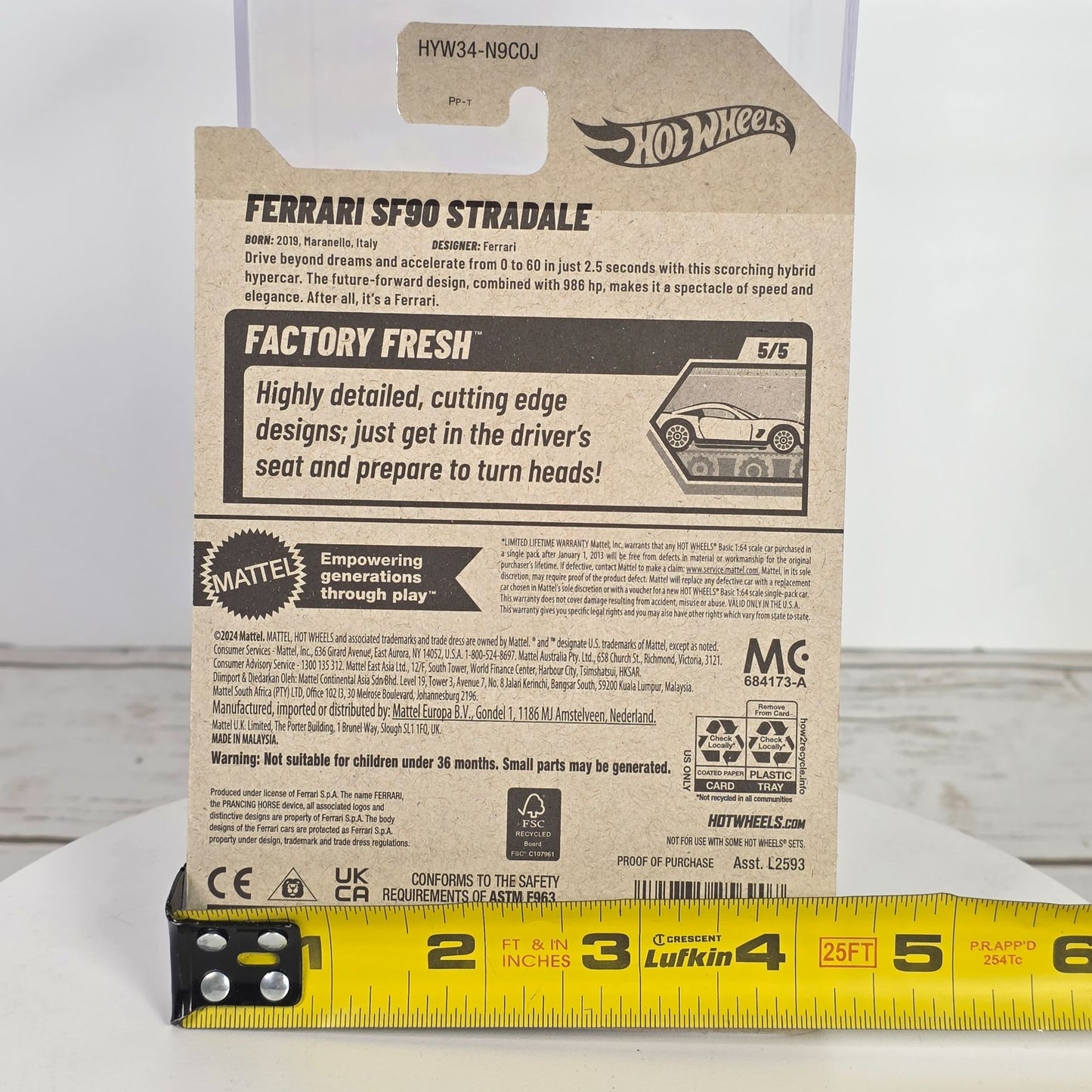 Hot Wheels Ferrari SF90 Stradale 2025 1:64 Factory Fresh New
