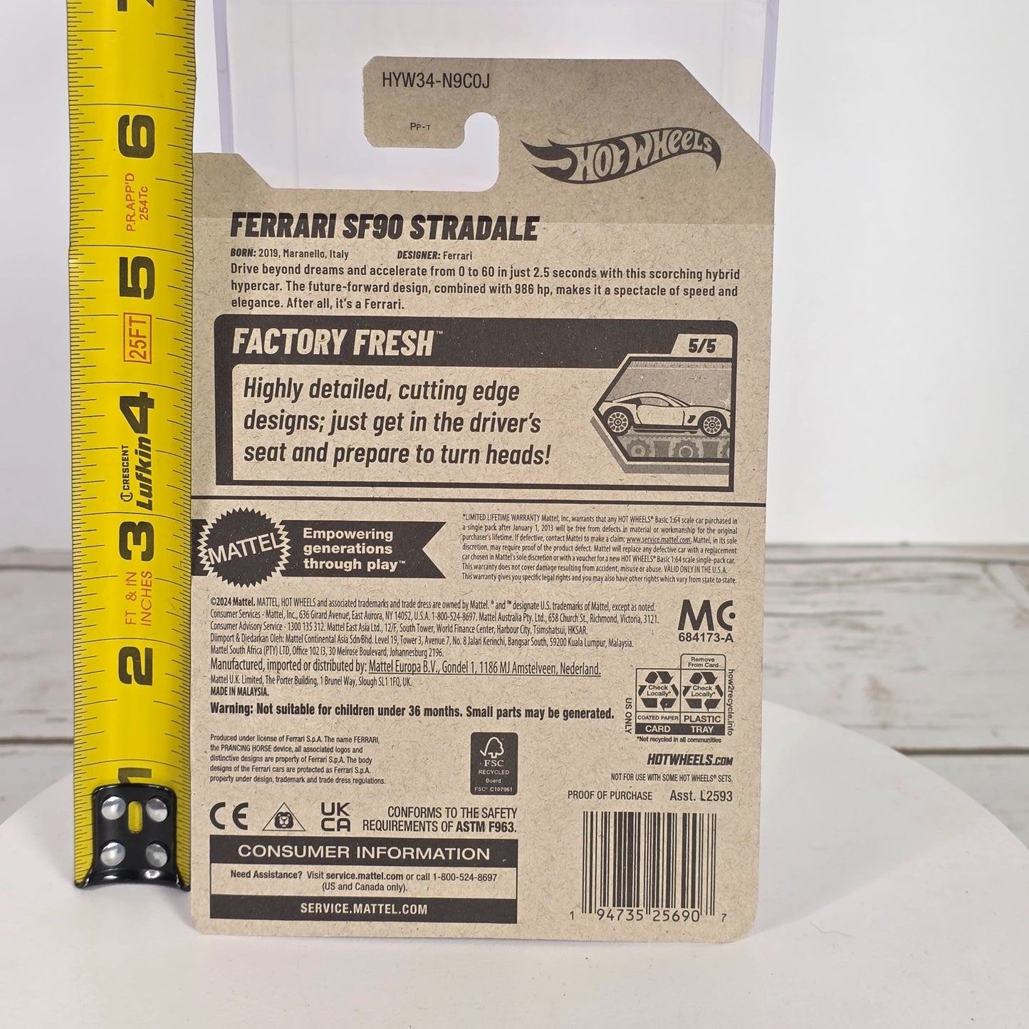 Hot Wheels Ferrari SF90 Stradale 2025 1:64 Factory Fresh New