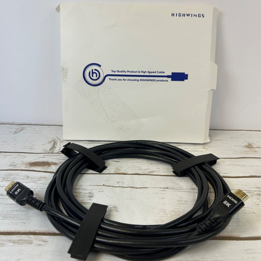 Highwings 8K HDMI Cable 15FT High Speed For Gaming & Streaming With Box
