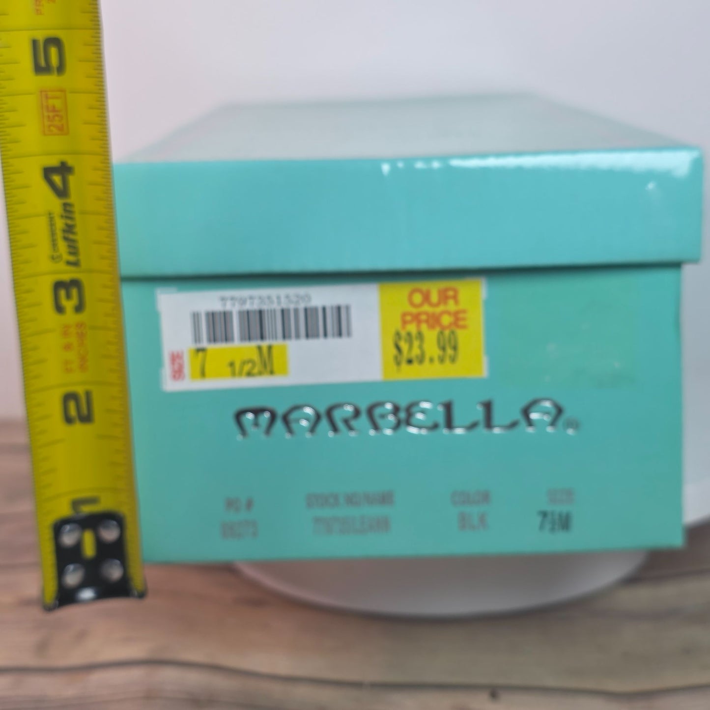 Marbella Womens Black Open-Toe Slingback Sandals  7.5M  All Man-Made Materials