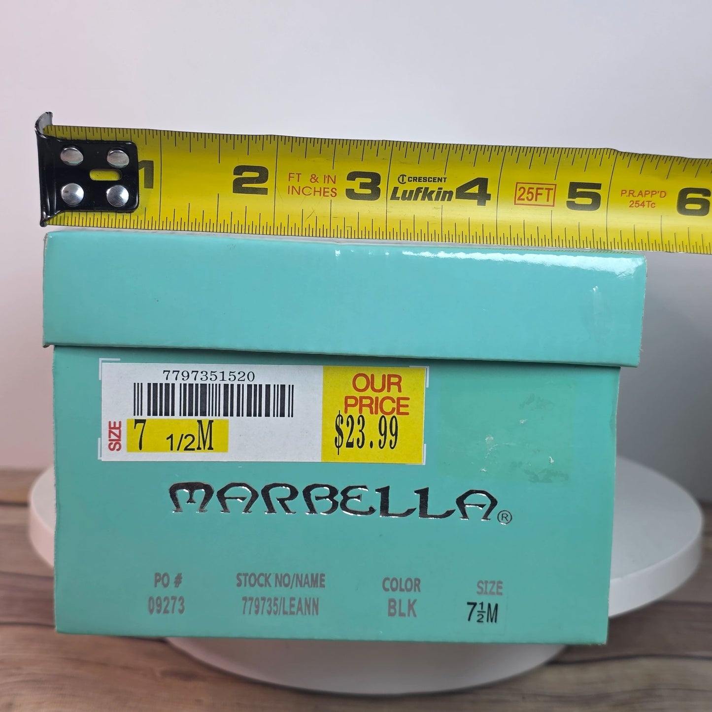 Marbella Womens Black Open-Toe Slingback Sandals  7.5M  All Man-Made Materials