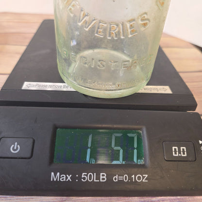 Antique Huebner Toledo Breweries Co Huebner Branch Clear Embossed Beer Bottle RARE!!