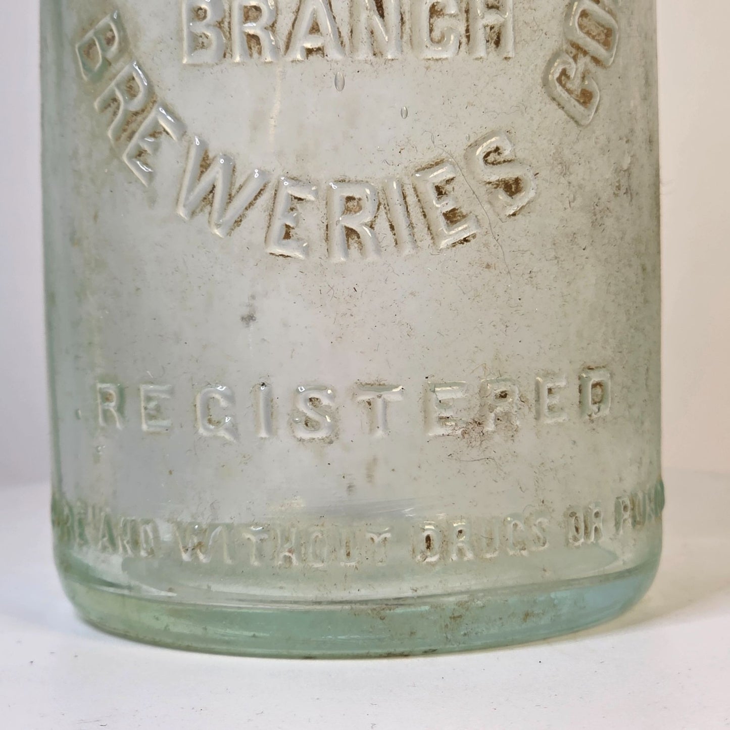 Antique Huebner Toledo Breweries Co Huebner Branch Clear Embossed Beer Bottle RARE!!