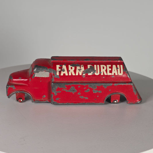 Vintage Cam Cast Diecast Farm Bureau Tanker Truck 5" Edgerton Ohio Rare