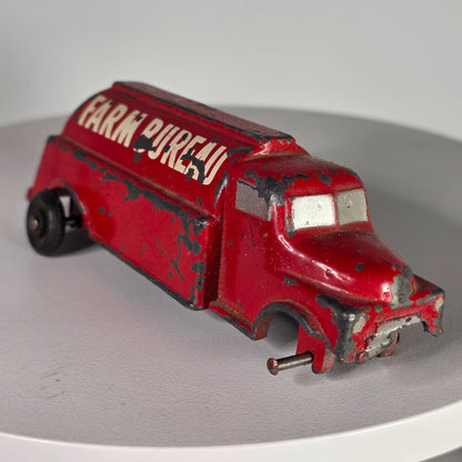 Vintage Cam Cast Diecast Farm Bureau Tanker Truck 5" Edgerton Ohio Rare