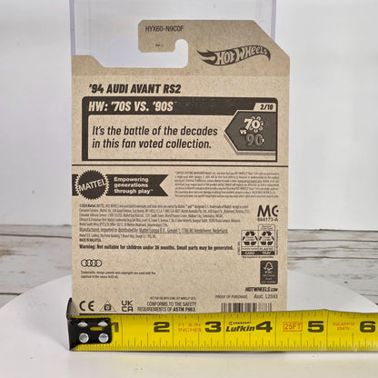 Hot Wheels 94 Audi Avant RS2 Die-Cast Model Car  Limited Edition 29/250  70s Vs 90s Series  Guaranteed For Life