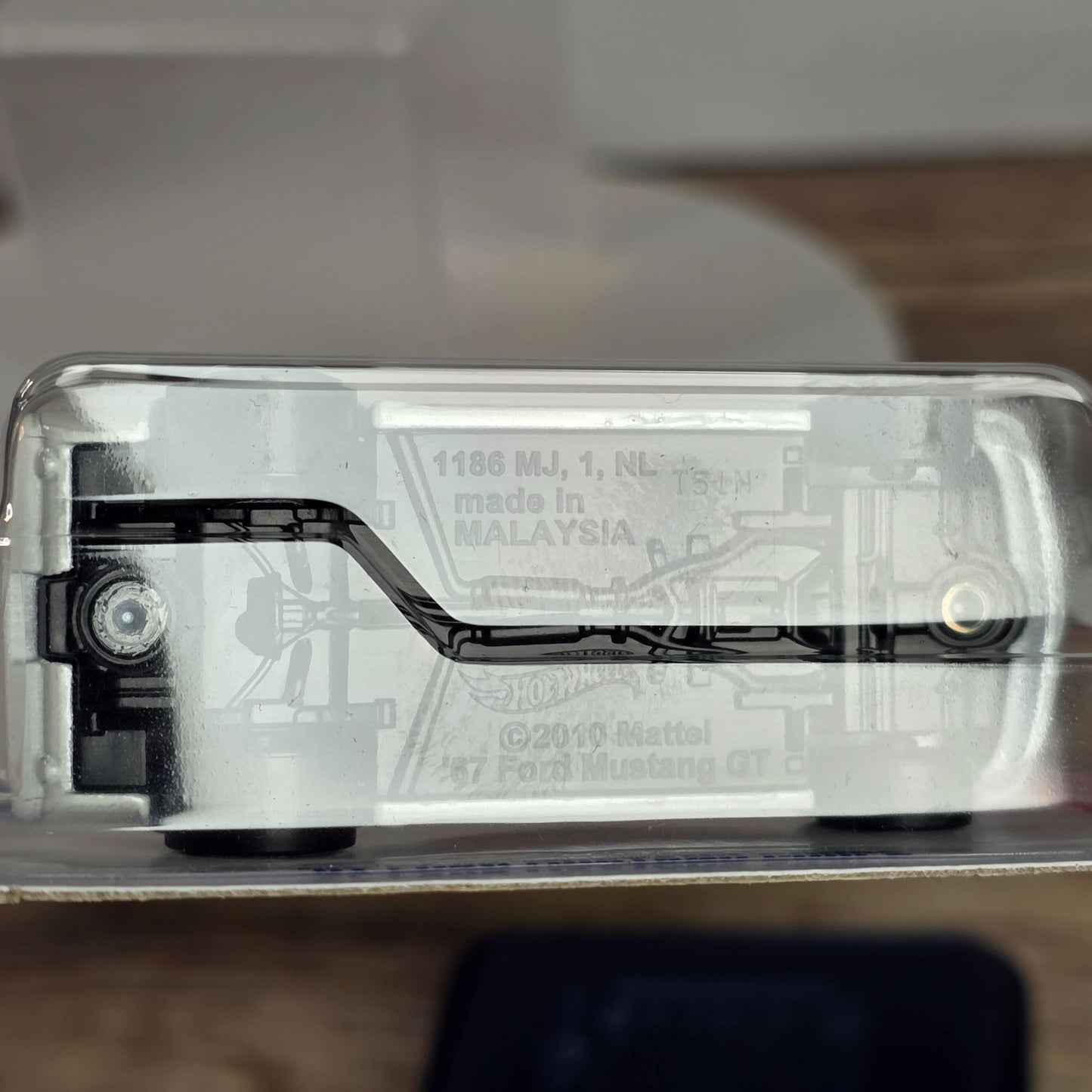 Hot Wheels 67 Ford Mustang Coupe Die-Cast Model Car 1/10 Then And Now Edition