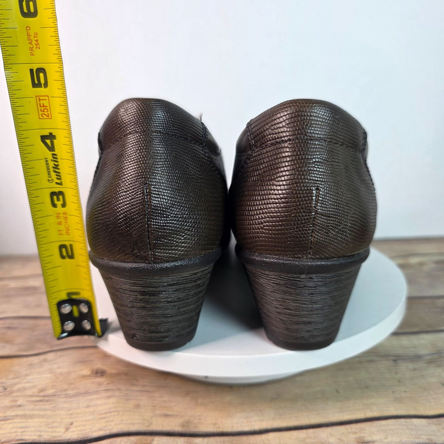 Earth Origins Marietta Mavis Womens Brown Leather & Synthetic Shoes Size 7