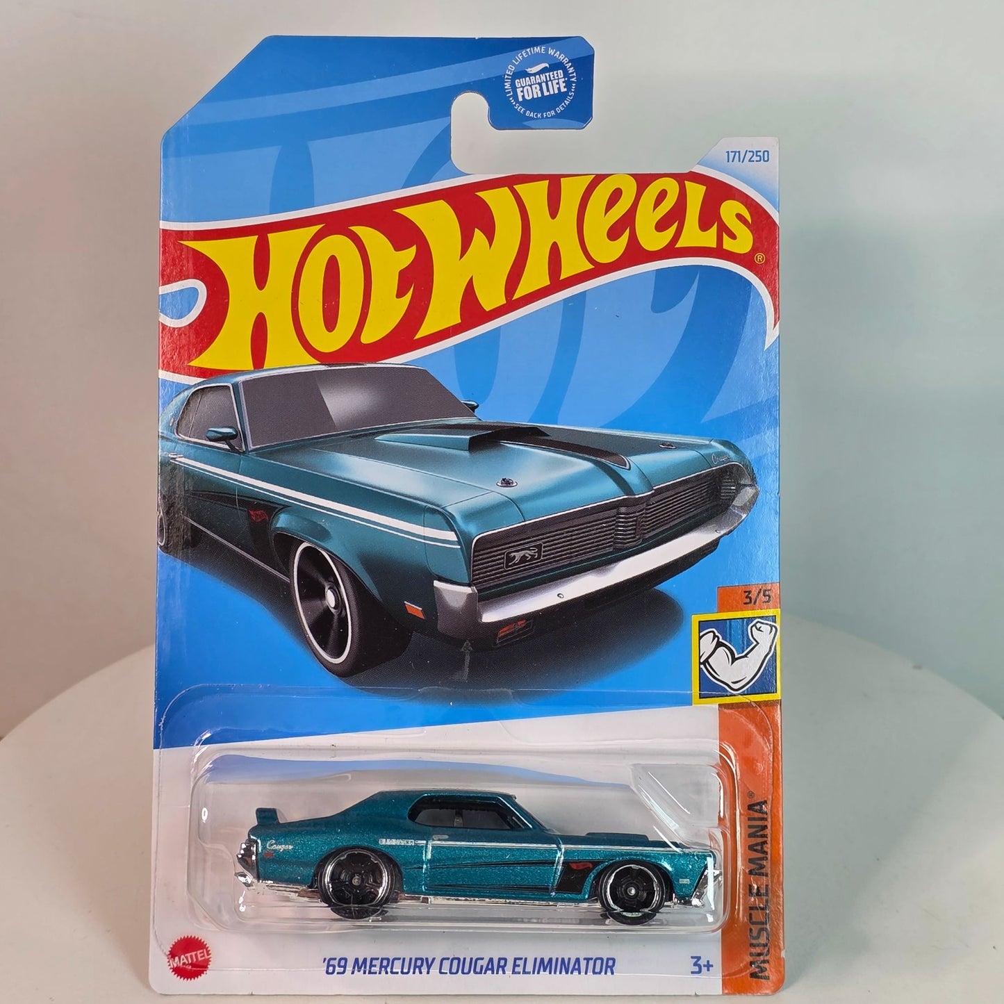 Hot Wheels Muscle Mania 69 Mercury Cougar Eliminator Die-Cast Car  Special Edition  171/250  Guaranteed For Life