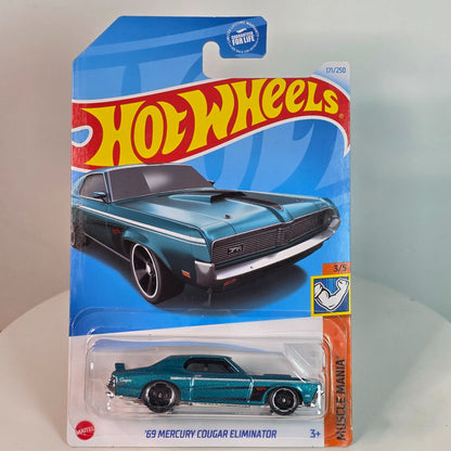 Hot Wheels Muscle Mania 69 Mercury Cougar Eliminator Die-Cast Car  Special Edition  171/250  Guaranteed For Life