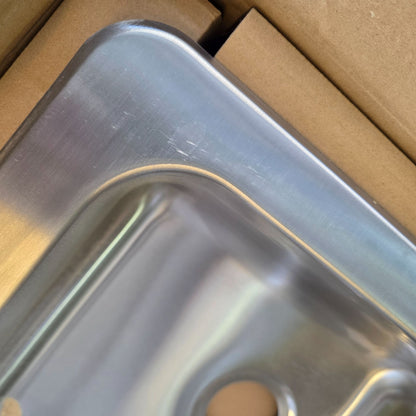 Glacier Bay 33" Double Bowl Dual Mount Kitchen Sink Brushed Stainless Steel Bratten Collection