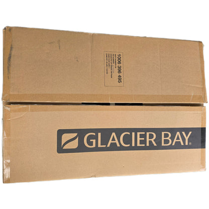 Glacier Bay 33" Double Bowl Dual Mount Kitchen Sink Brushed Stainless Steel Bratten Collection