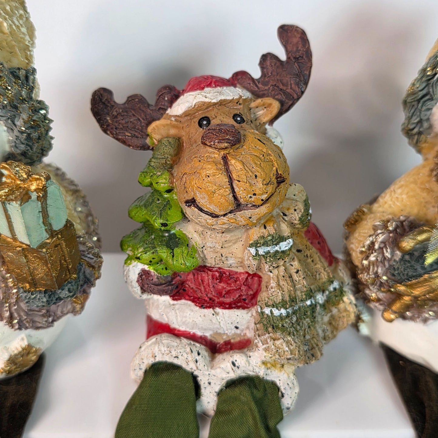 Innovage Holiday Shelf Sitting Snowman & Reindeer Decorations