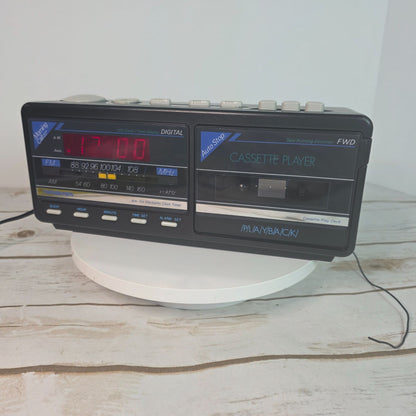Vintage Soundesign AM/FM Digital Radio Cassette Player