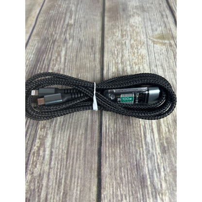 100W Super Fast Charging Cable 3 In 1 Lightning/Type-C/Micro USB With Transparent Chip Design TDA-218