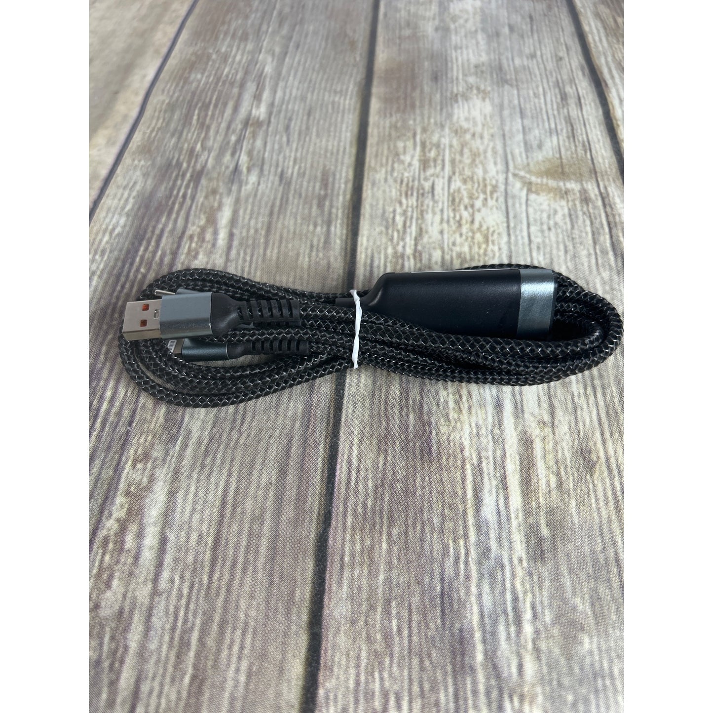 100W Super Fast Charging Cable 3 In 1 Lightning/Type-C/Micro USB With Transparent Chip Design TDA-218