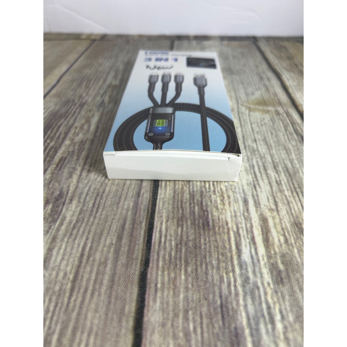 100W Super Fast Charging Cable 3 In 1 Lightning/Type-C/Micro USB With Transparent Chip Design TDA-218