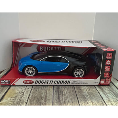 Bugatti Chiron 1:10 Electric Full Function RC Car With LED Lights & 2.4GHz Radio Technology