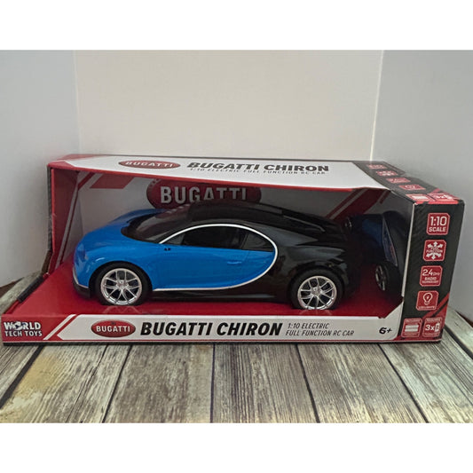 Bugatti Chiron 1:10 Electric Full Function RC Car With LED Lights & 2.4GHz Radio Technology