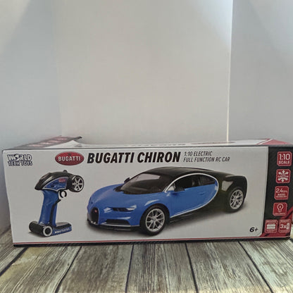 Bugatti Chiron 1:10 Electric Full Function RC Car With LED Lights & 2.4GHz Radio Technology