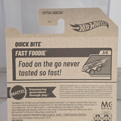 Hot Wheels Quick Bite Fuego Fajitas Die-Cast Food Truck 1:64 Scale