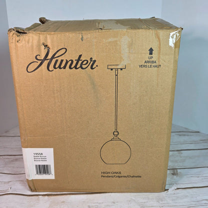 Hunter High Oaks Pendant Light Noble Bronze Finish 19558